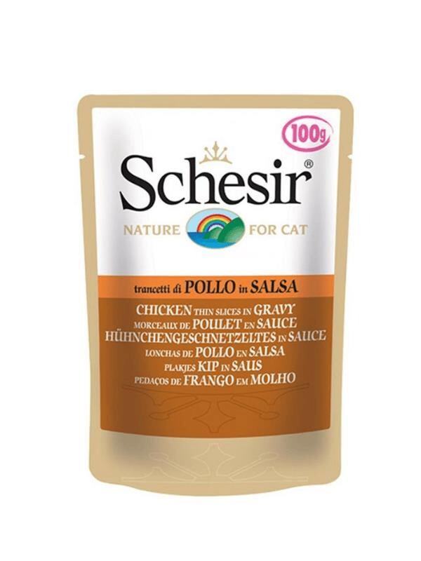 Schesir Pouch Kıyılmış Tavuklu Kedi Konservesi 85 GR | SRC: Barcode: 8005852171115